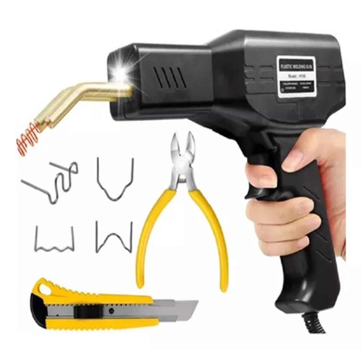 GENERICO - Kit Pistola Soldadora Parachoques Vehículos Plásticos