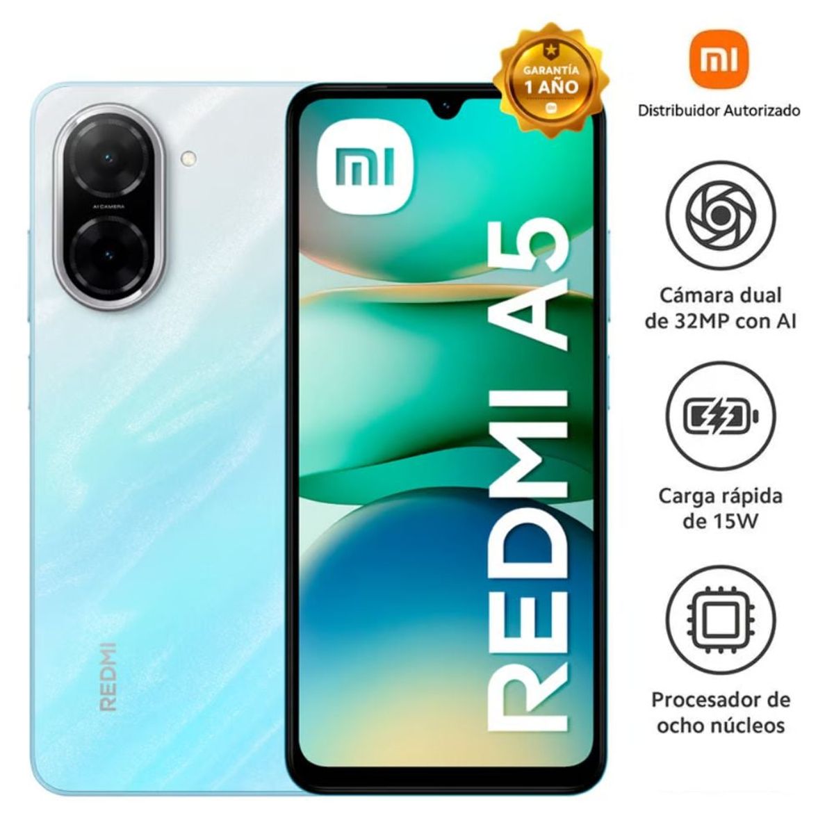 XIAOMI - Celular Xiaomi Redmi A5 3GB + 64GB Dual SIM 4G Azul Océano