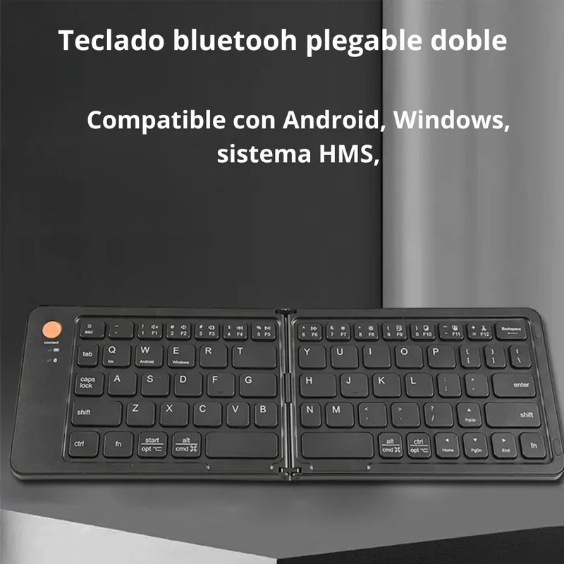 OEM - TECLADO INALÁMBRICO CMK-B023 PLEGABLE BLUETOOTH MULTIDISPOSITIVO