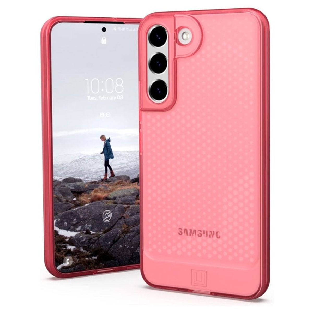 URBAN ARMOR GEAR - Case rosa Uag Lucent Para Galaxy S22 - Importado De Usa