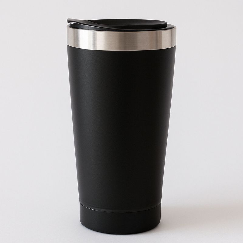 GENERICO - Vaso Térmico con Parlante Bluetooth y Destapador Negro BUYTITI CH-M245