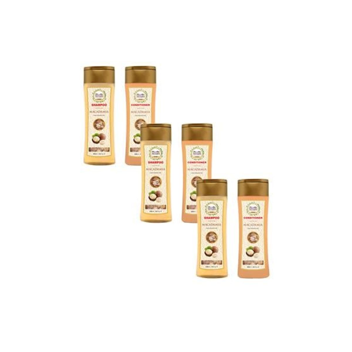 GENERICO - Shampoo + Acondicionador Macadamia 420ml Nevada 3Und