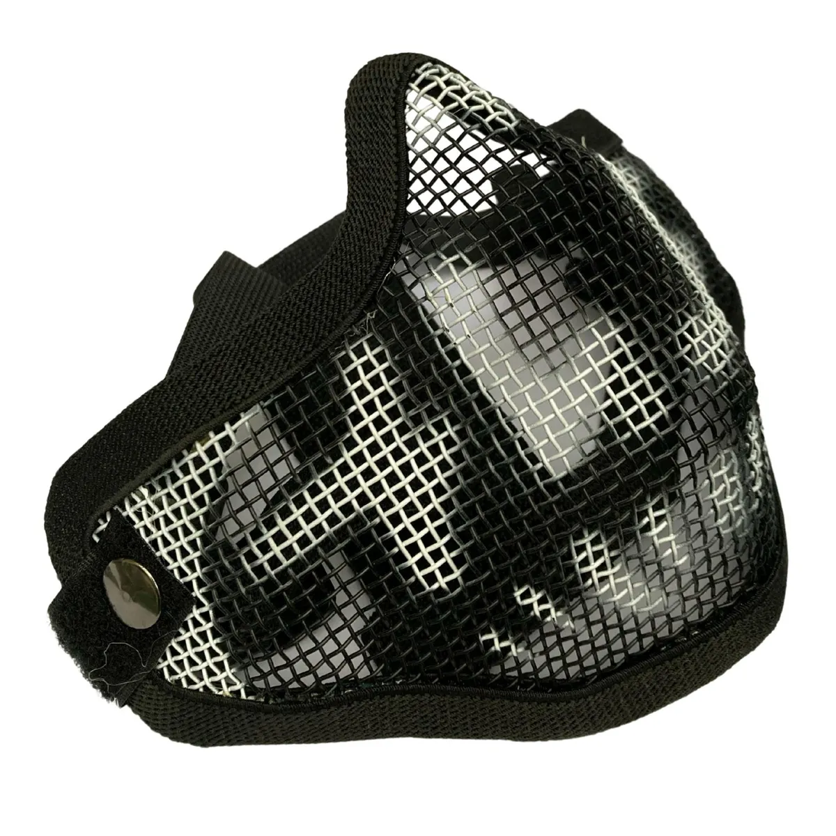 GENERICO - Cubre Boca De Malla Metálica Negro