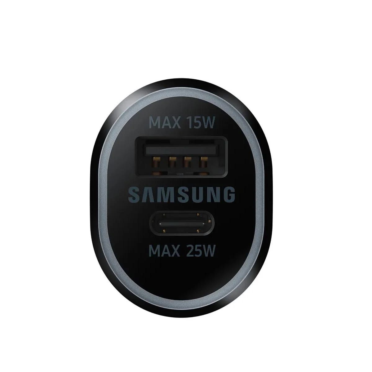 SAMSUNG - CARGADOR SAMSUNG DE AUTO 25W+15W DUAL FAST CHARGE ORIGINAL