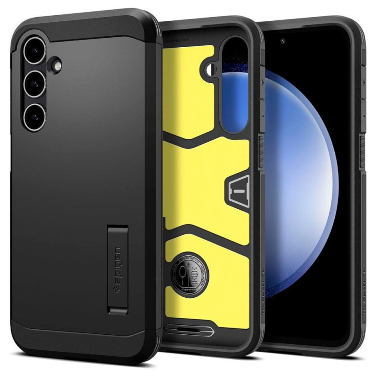 SPIGEN - Case Negro Spigen Tough Armor Para Galaxy S23 Fe - Importado Usa