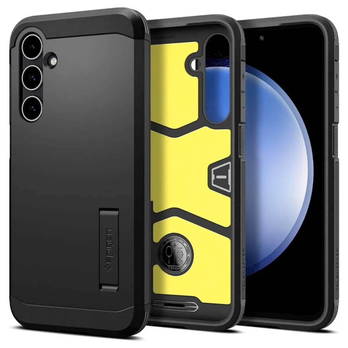 SPIGEN - Case Negro Spigen Tough Armor Para Galaxy S23 Fe - Importado Usa