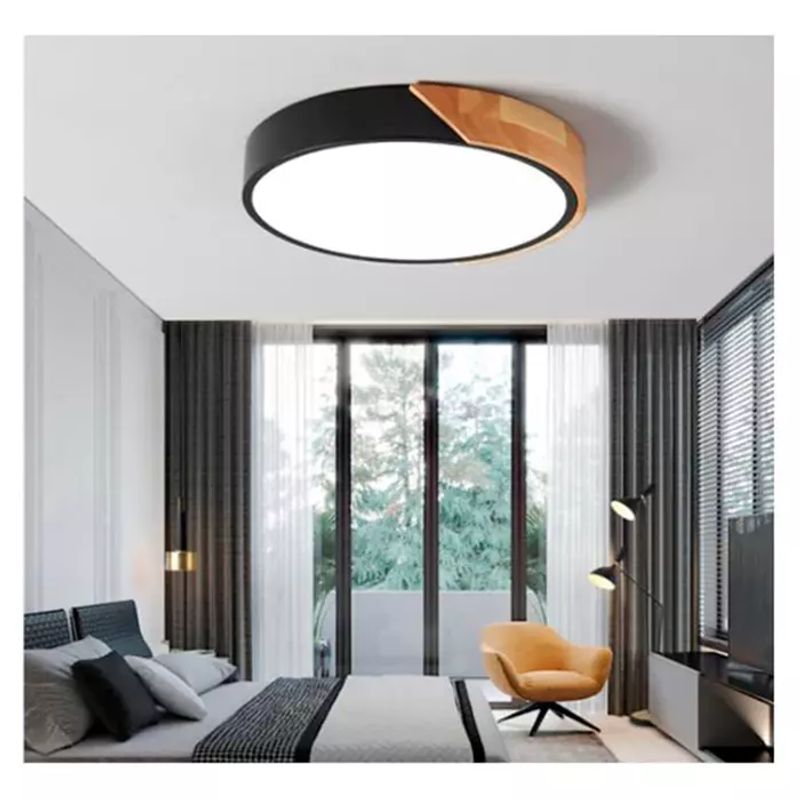 GENERICO - Panel Plafon Brillante Black Madera 62W