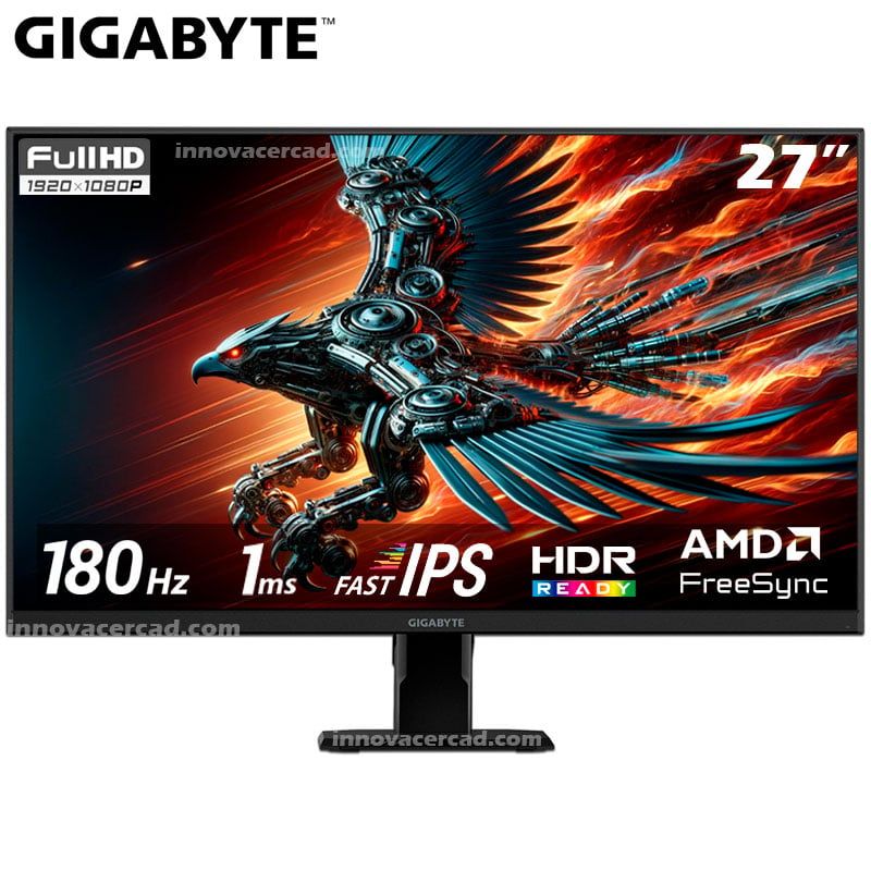 GIGABYTE - Monitor Gigabyte GS27FA 27 Full HD SS IPS 1ms 180hz HDR, AMD FreeSync