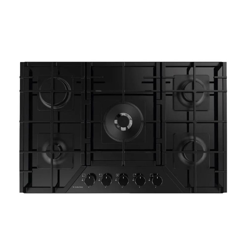 SOLE - Cocina Empotrable A Gas 5 Quemadores 76Cm Black Sole SOLCO060