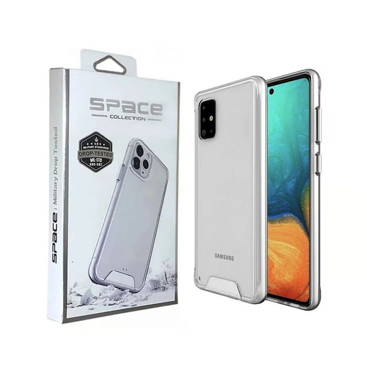 SPACE - Case Space Para Samsung A71-Transparente