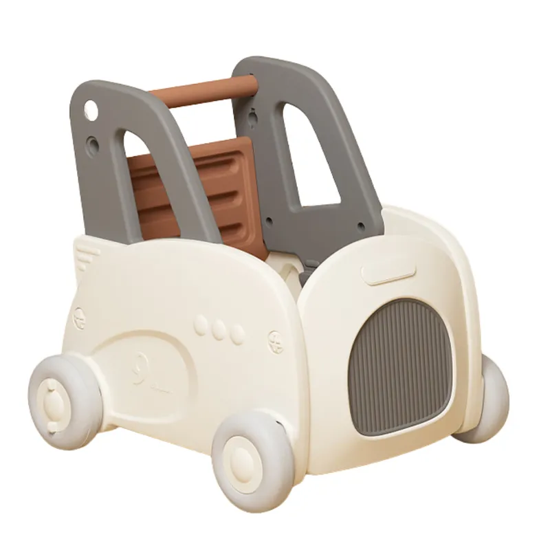 GENERICO - Andador multifuncional carro 4 en 1 gris