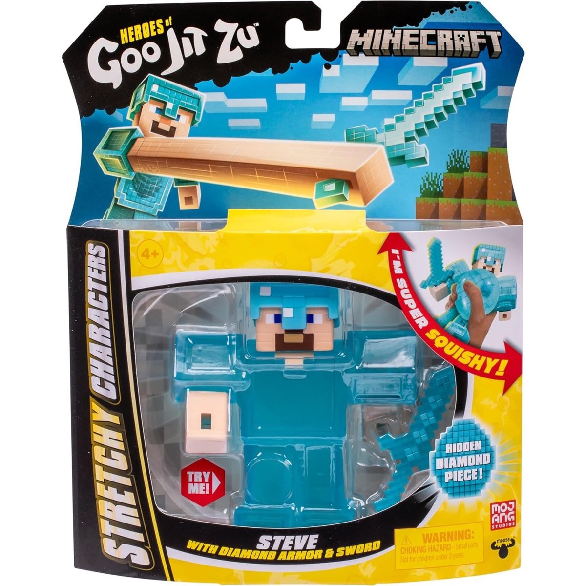 MINECRAFT - Heroes of Goo Jit Zu Minecraft elásticos Steve con Espada