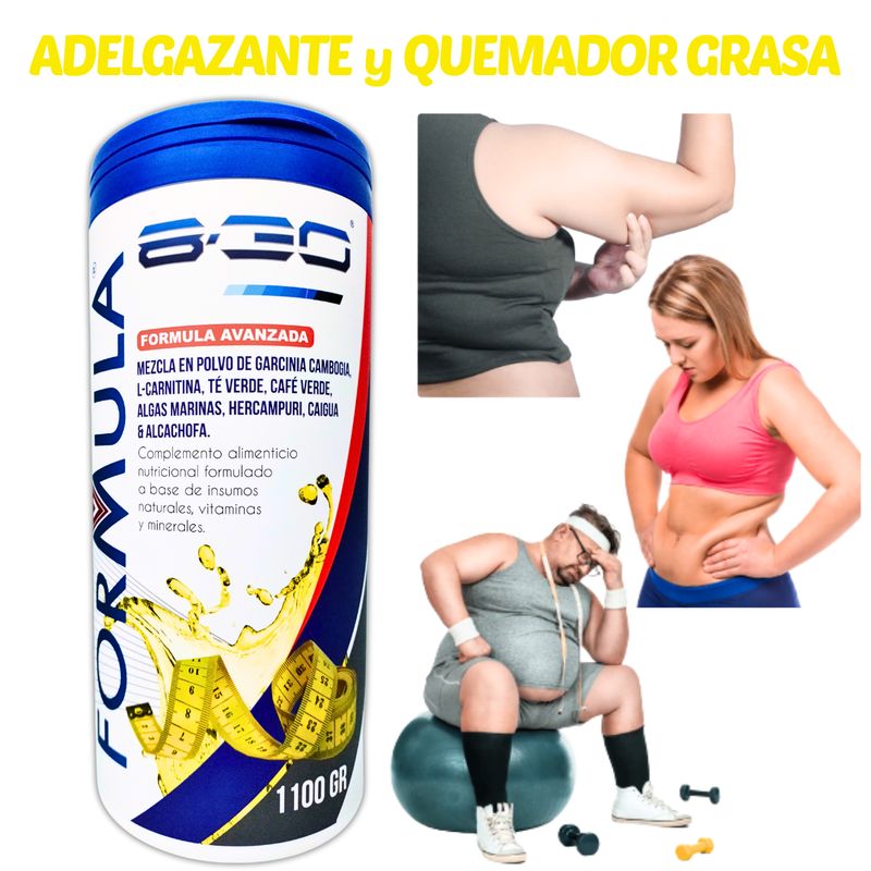 GENERICO - ADELGAZANTE NATURAL QUEMADOR GRASA PERDER PESO 1.1 KG FORMULA V