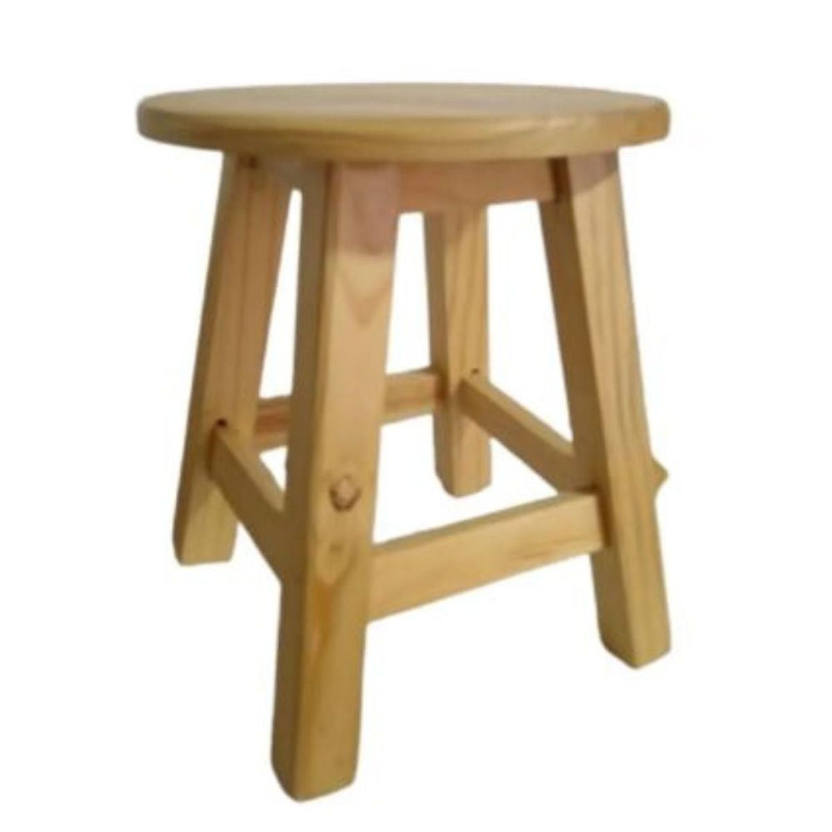 START FG - Banquito redondo de Alto 30cm en madera natural