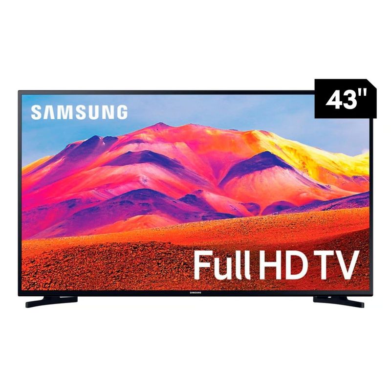 SAMSUNG - Televisor Samsung 43 FHD Smart TV con WiFi y Señal Digital Incorporado UN43T5202AGXPE
