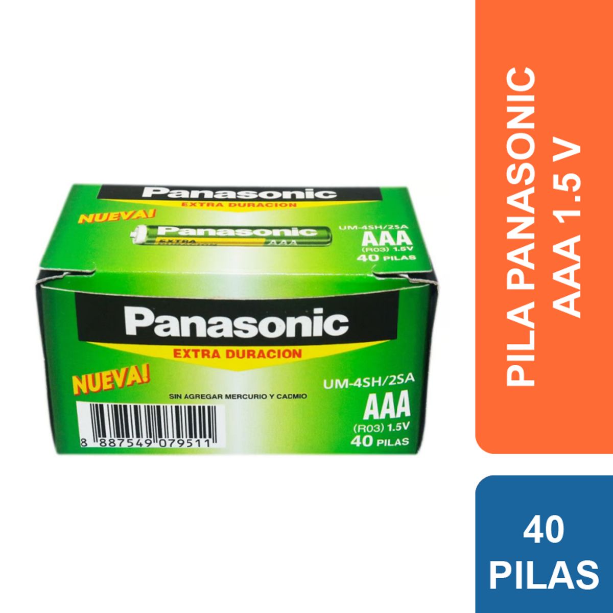 PANASONIC - Pila AAA Panasonic Extra Duración 40 und