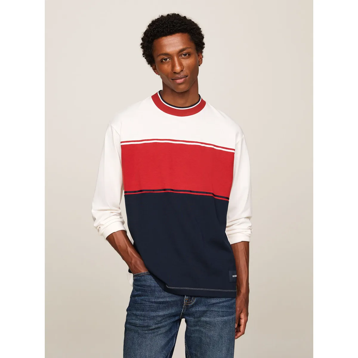 TOMMY HILFIGER - CAMISETA M/C COLOURBLOCK LS TEE