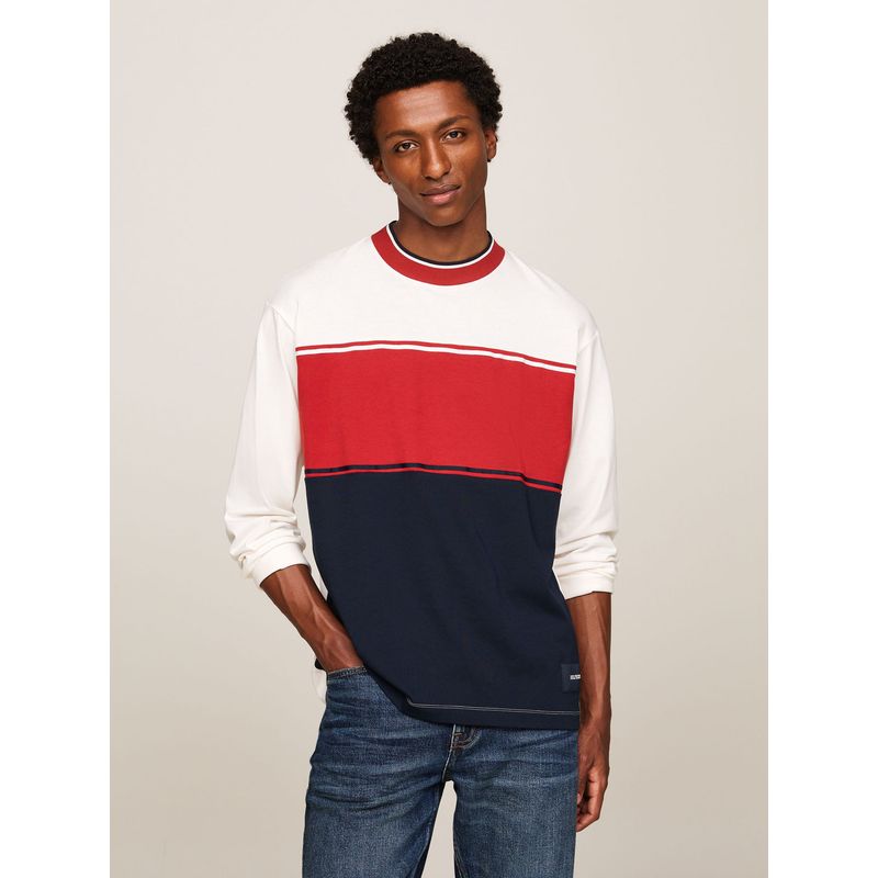 TOMMY HILFIGER - CAMISETA M/C COLOURBLOCK LS TEE