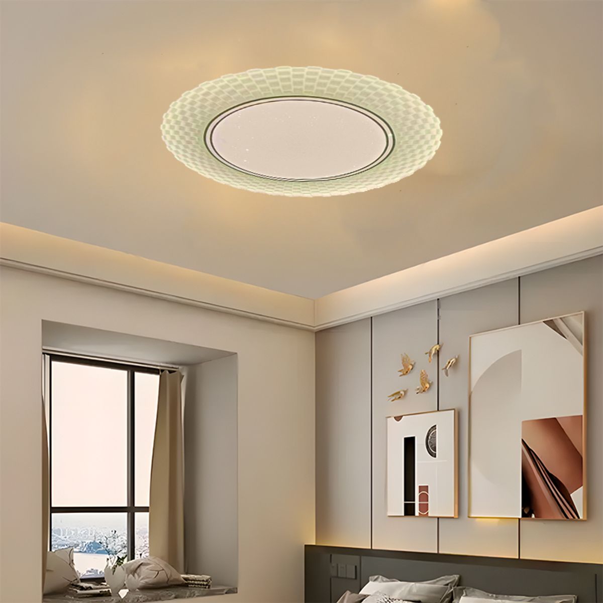 GENERICO - Panel Plafon Brillante Led  Petals 48W