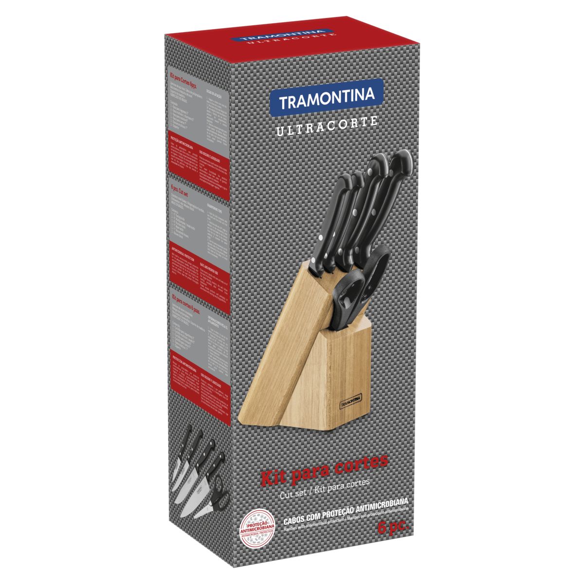 TRAMONTINA - Juego de Cuchillos Tramontina Ultracorte