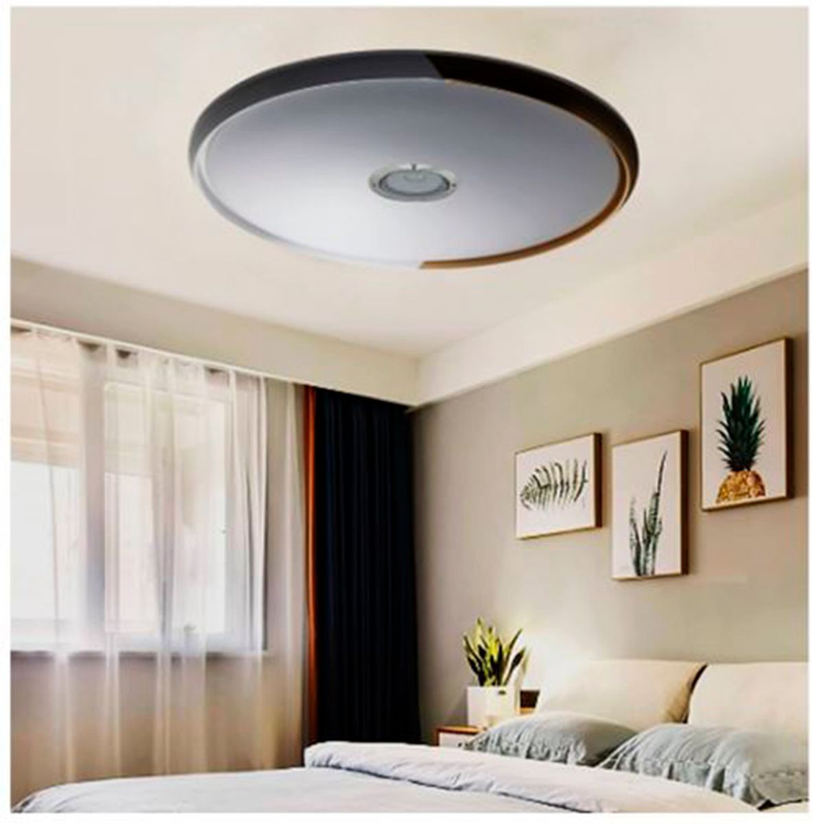 GENERICO - Panel Plafon Brillante Golden Led  Bluetooth 62W