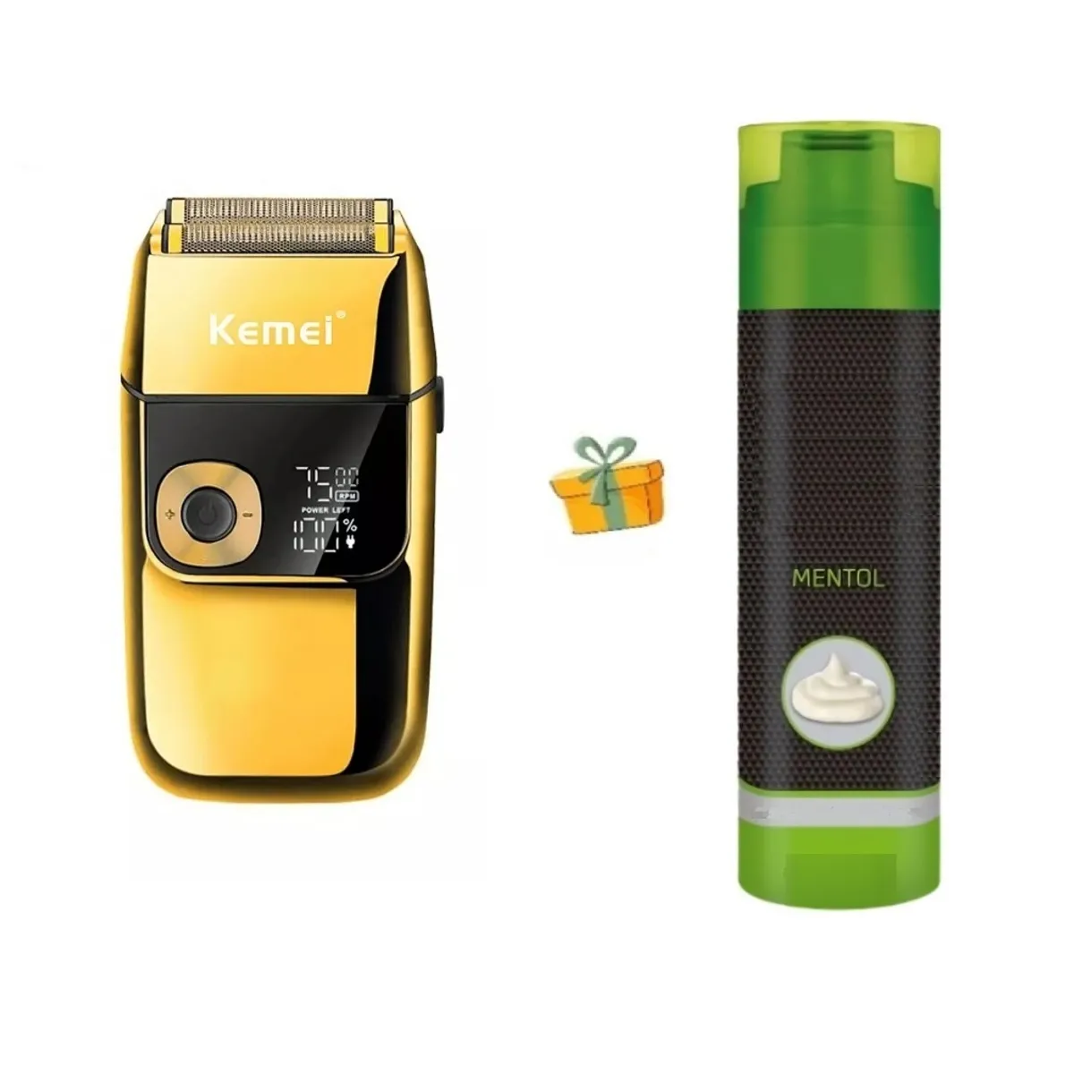 KEMEI - Maquina Afeitadora Shaver Kemei KM-2028 Dorado