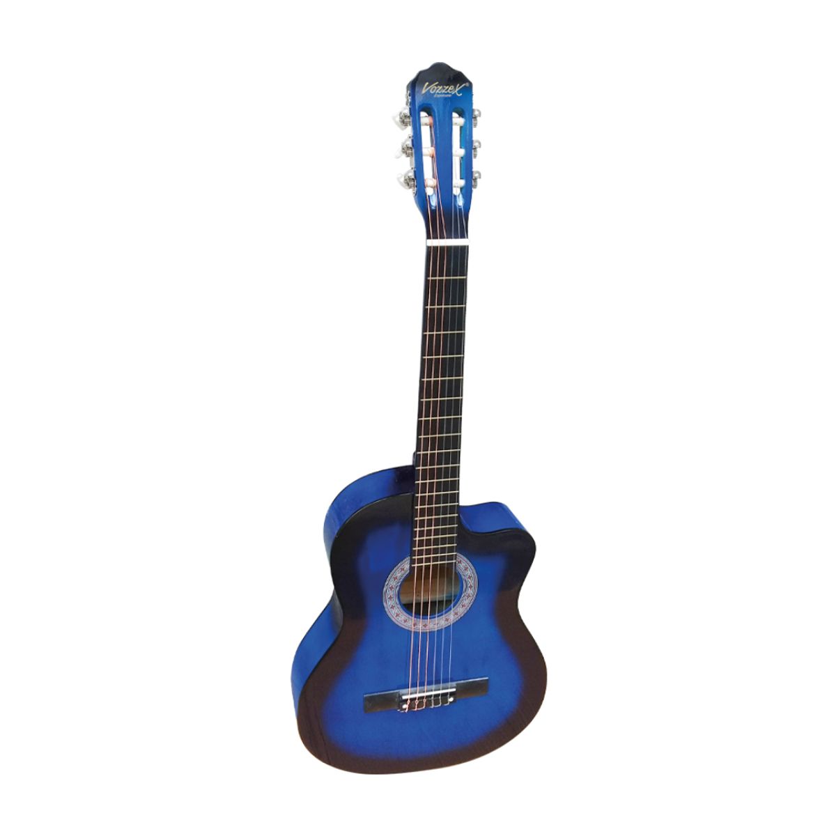 VOZZEX - Guitarra Acústica 6 Cuerdas Nylon - Azul