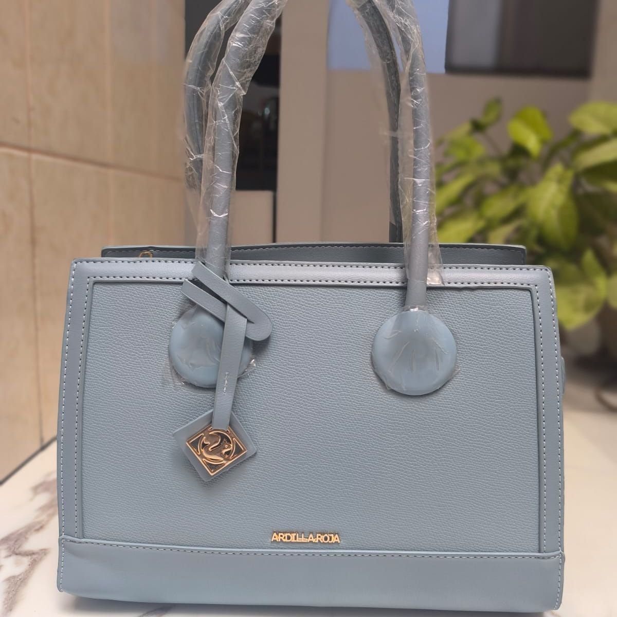 ARDILLA - Cartera mediana A5 cuero PU, 2 piezas Ardilla Roja