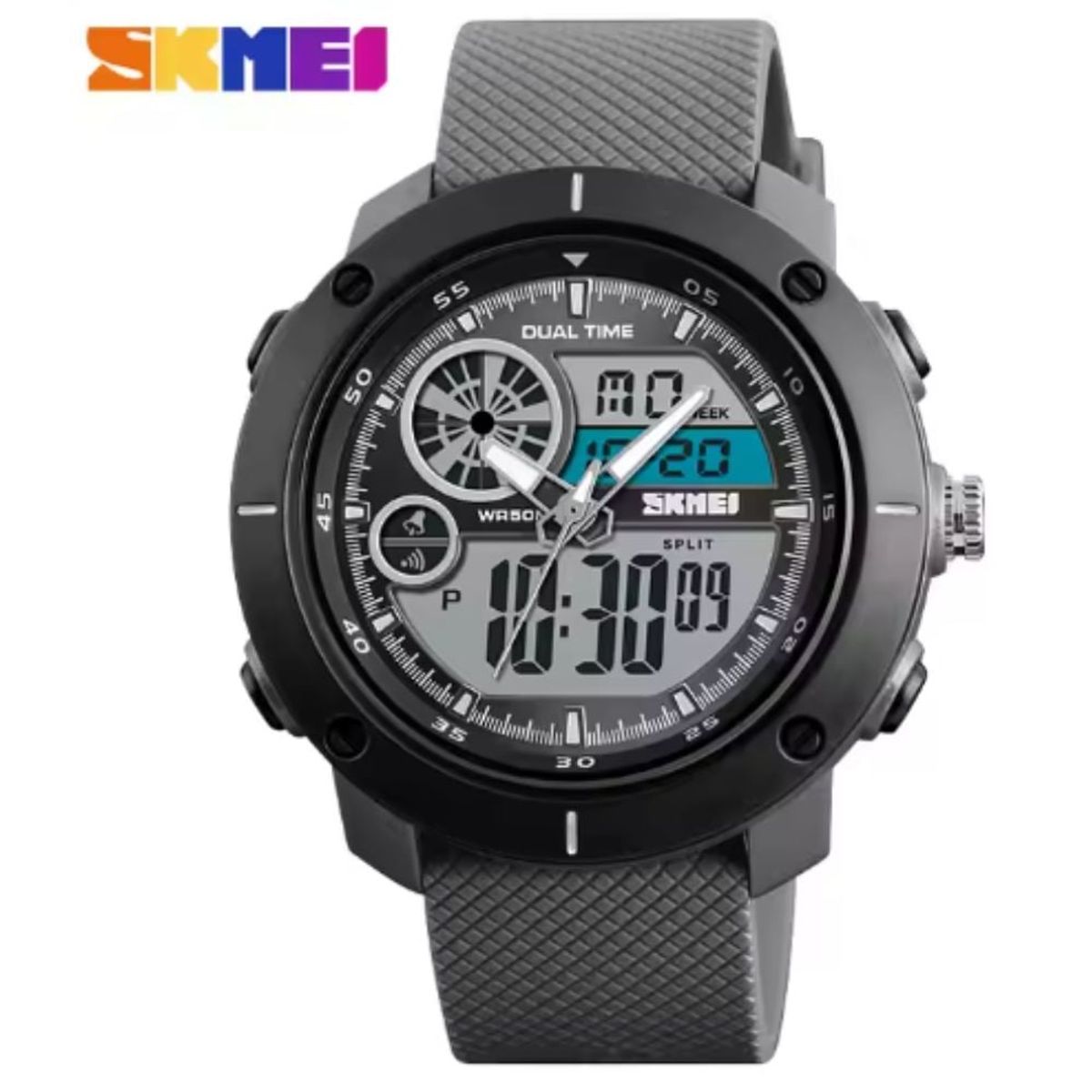 SKMEI - Reloj Hombre Skmei 1361 Sumergible Digital Alarma Cronometro  Negro.