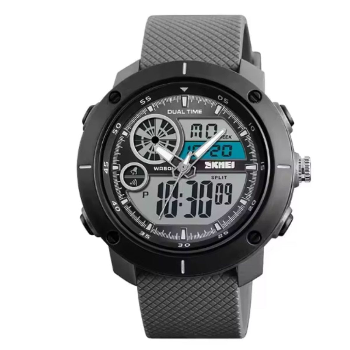 SKMEI - Reloj Hombre Skmei 1361 Sumergible Digital Alarma Cronometro  Negro.