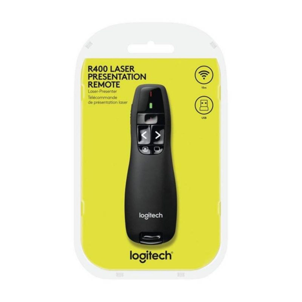 LOGITECH - Presentador Logitech R400 Laser 15M Remoto