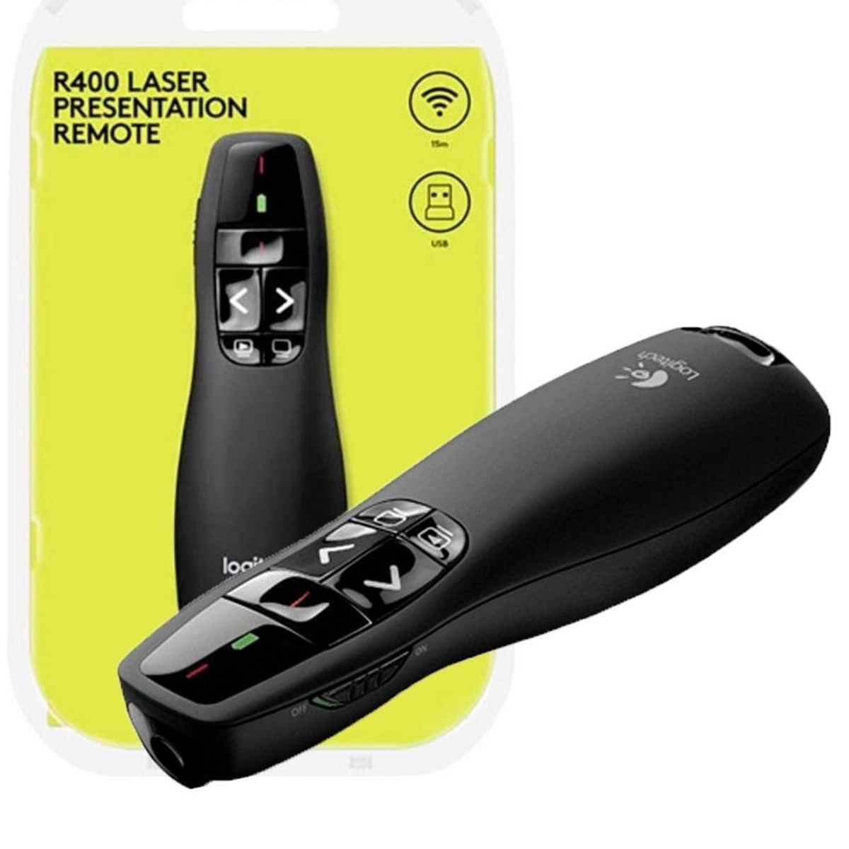 LOGITECH - Presentador Logitech R400 Laser 15M Remoto