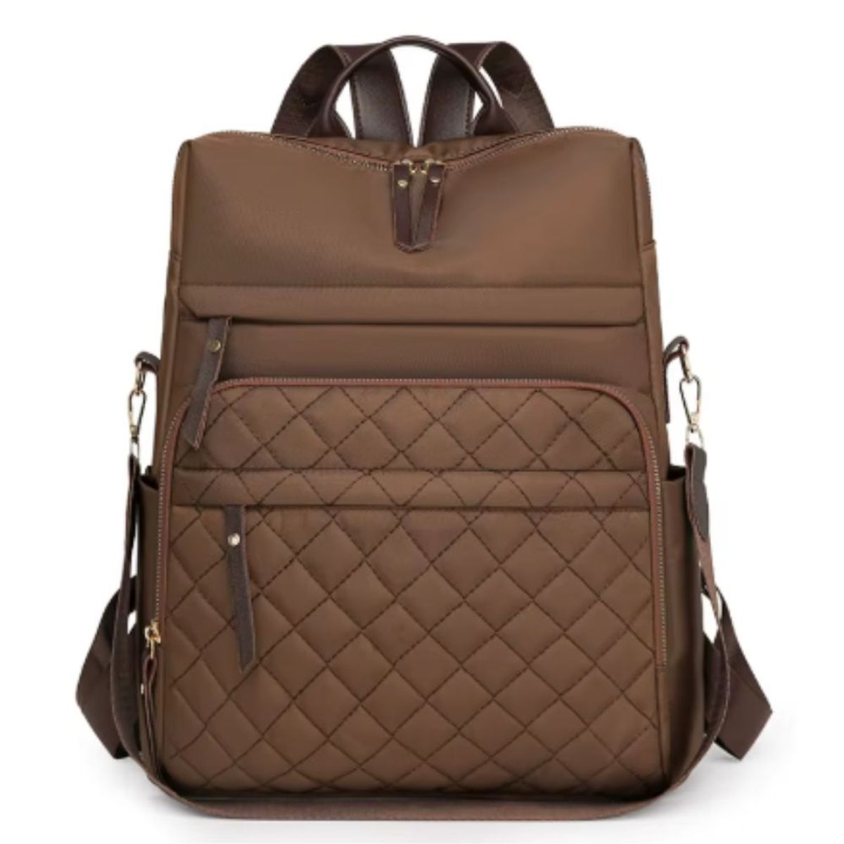 GENERICO - Mochila de Gran Capacidad multiuso cuero PU mas Nylon