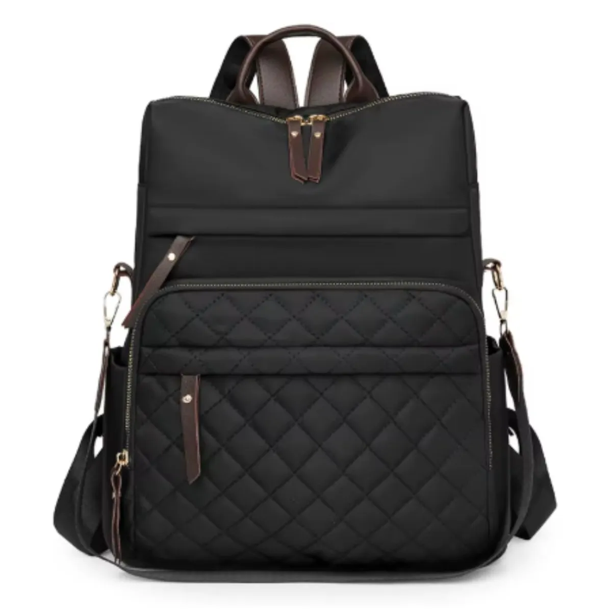 GENERICO - Mochila de Gran Capacidad multiuso cuero PU mas Nylon