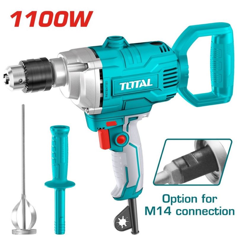 TOTAL TOOLS - Taladro Mezclador Batidor Eléctrico 1100w -TD61106
