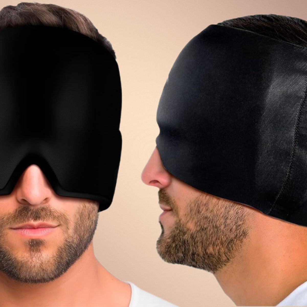 GENERICO - GORRO TERAPÉUTICO ALIVIA ESTRÉS MIGRAÑA REUTIZABLE COLOR NEGRO