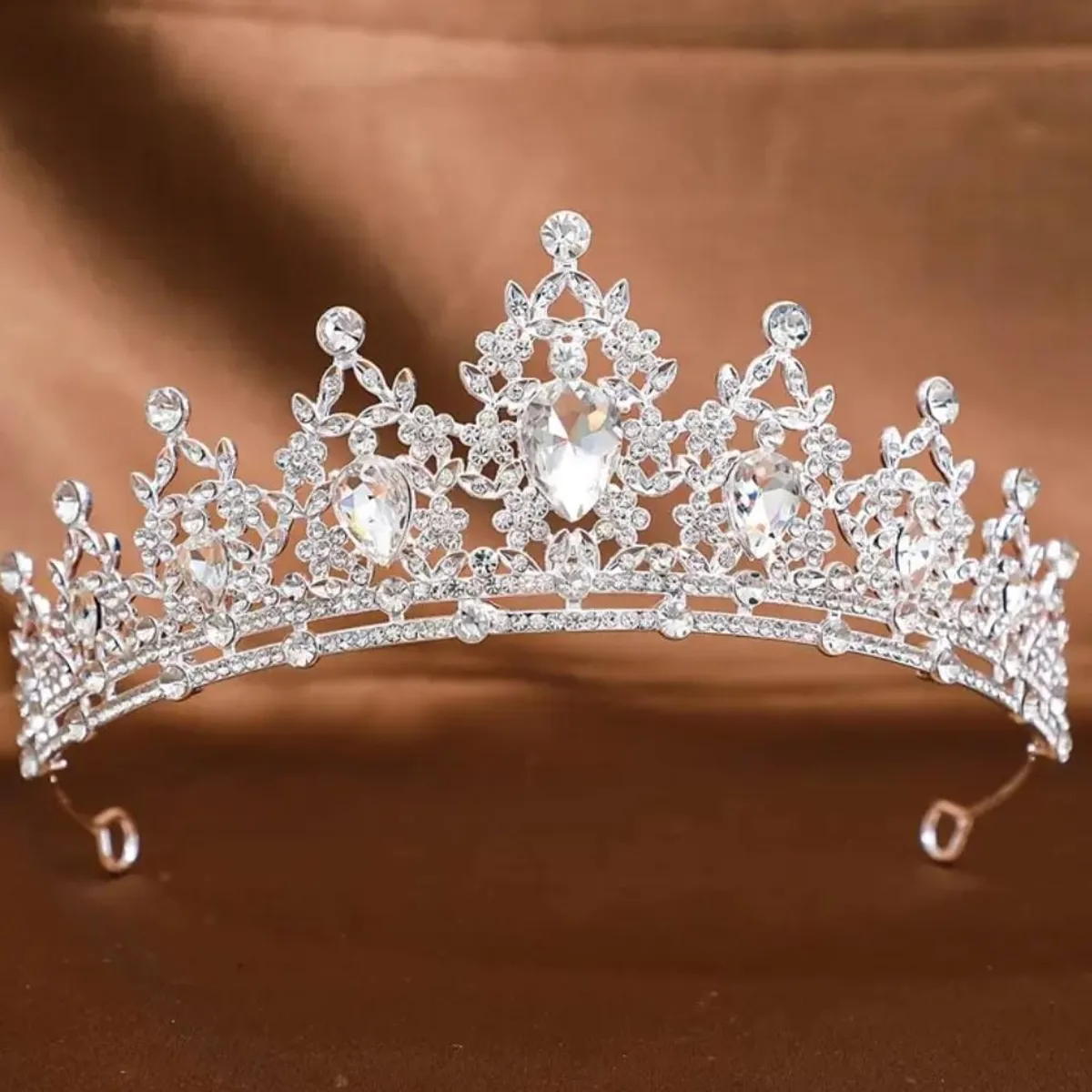 GENERICO - Tiara Corona de Cumpleaños Plateado