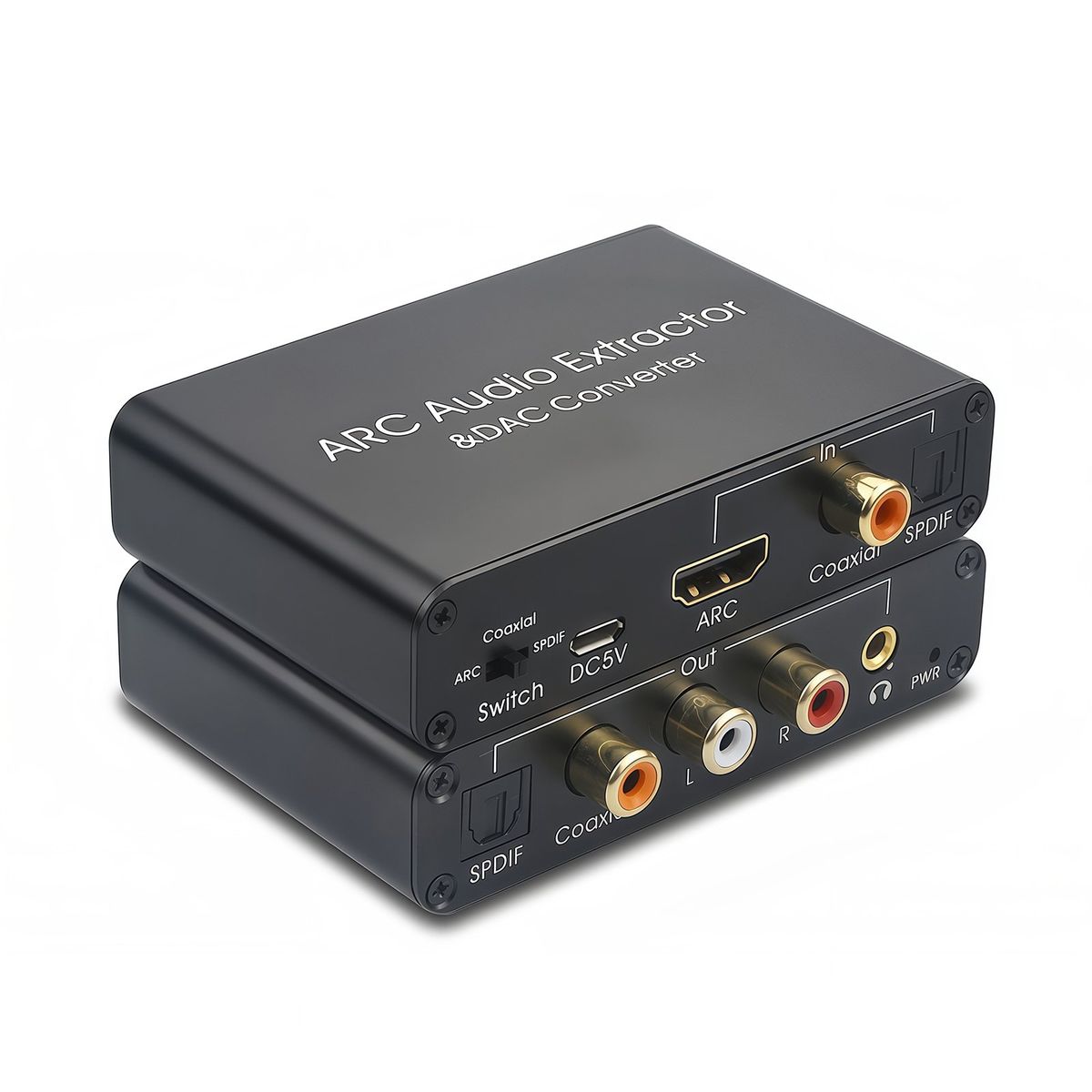 RENVMEXY - Conversor HDMI ARC AY80PRO - Negro  ÓpticoRCA 192kHz