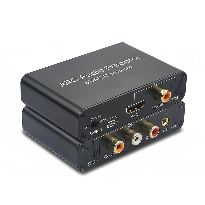 RENVMEXY - Conversor HDMI ARC AY80PRO - Negro  ÓpticoRCA 192kHz