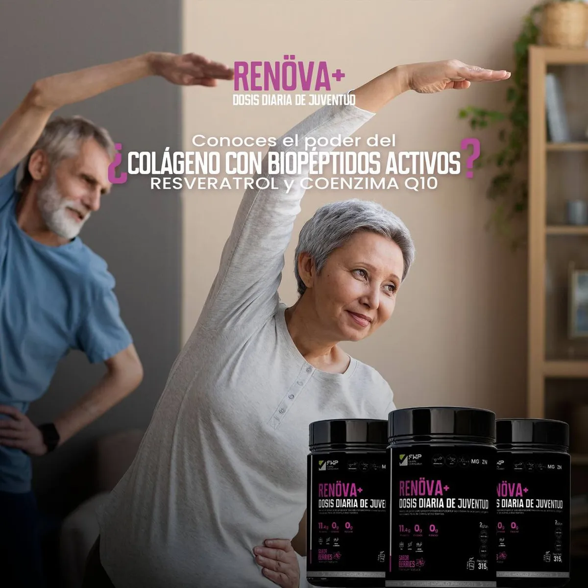 GENERICO - COLAGENO RENOVA ORIGINAL +  CON BIOPÉPTIDOS ACTIVOS 315gr