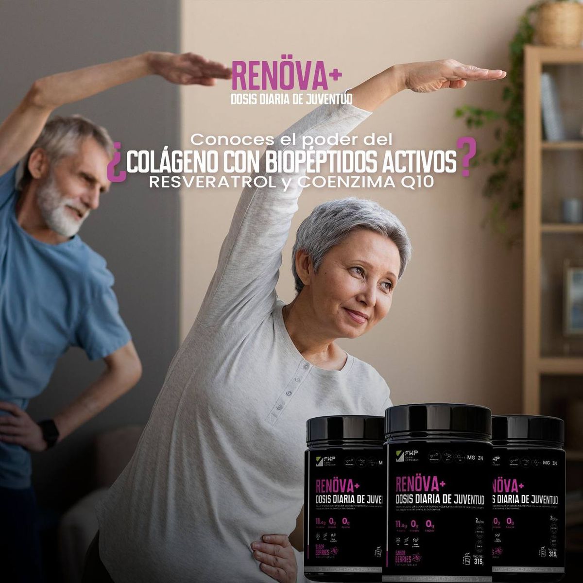 GENERICO - COLAGENO RENOVA ORIGINAL +  CON BIOP&Eacute;PTIDOS ACTIVOS 315gr