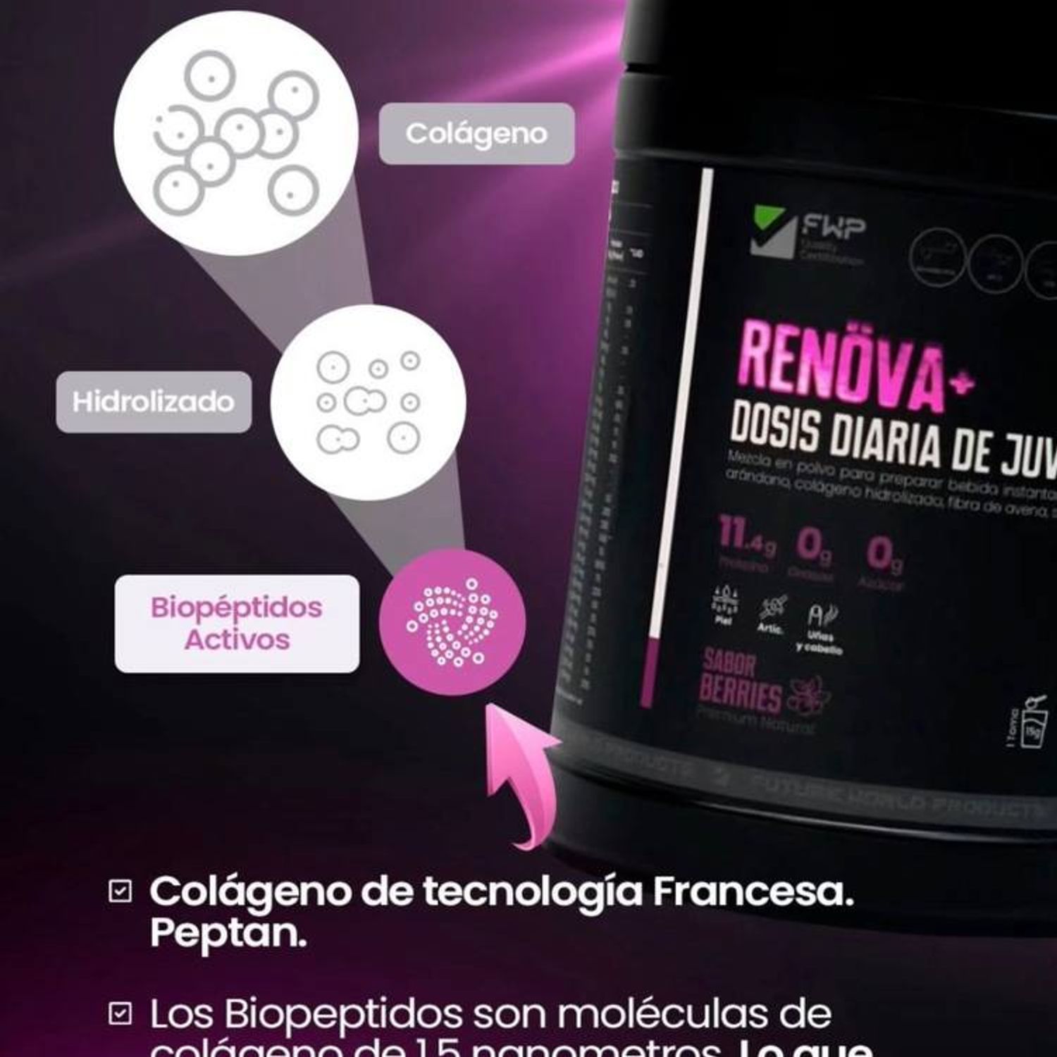 COLAGENO RENOVA ORIGINAL + CON BIOPÉPTIDOS ACTIVOS 315gr GENERICO |  Falabella Perú