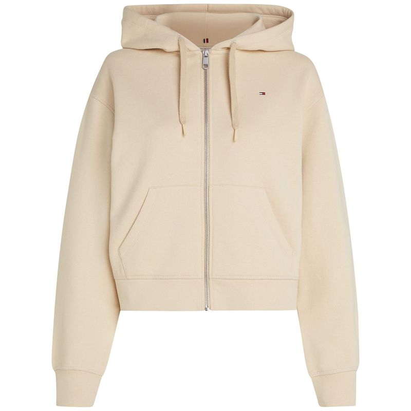 TOMMY HILFIGER - SWEATSHIRT REG FLAG ON CHEST ZIP HOODIE
