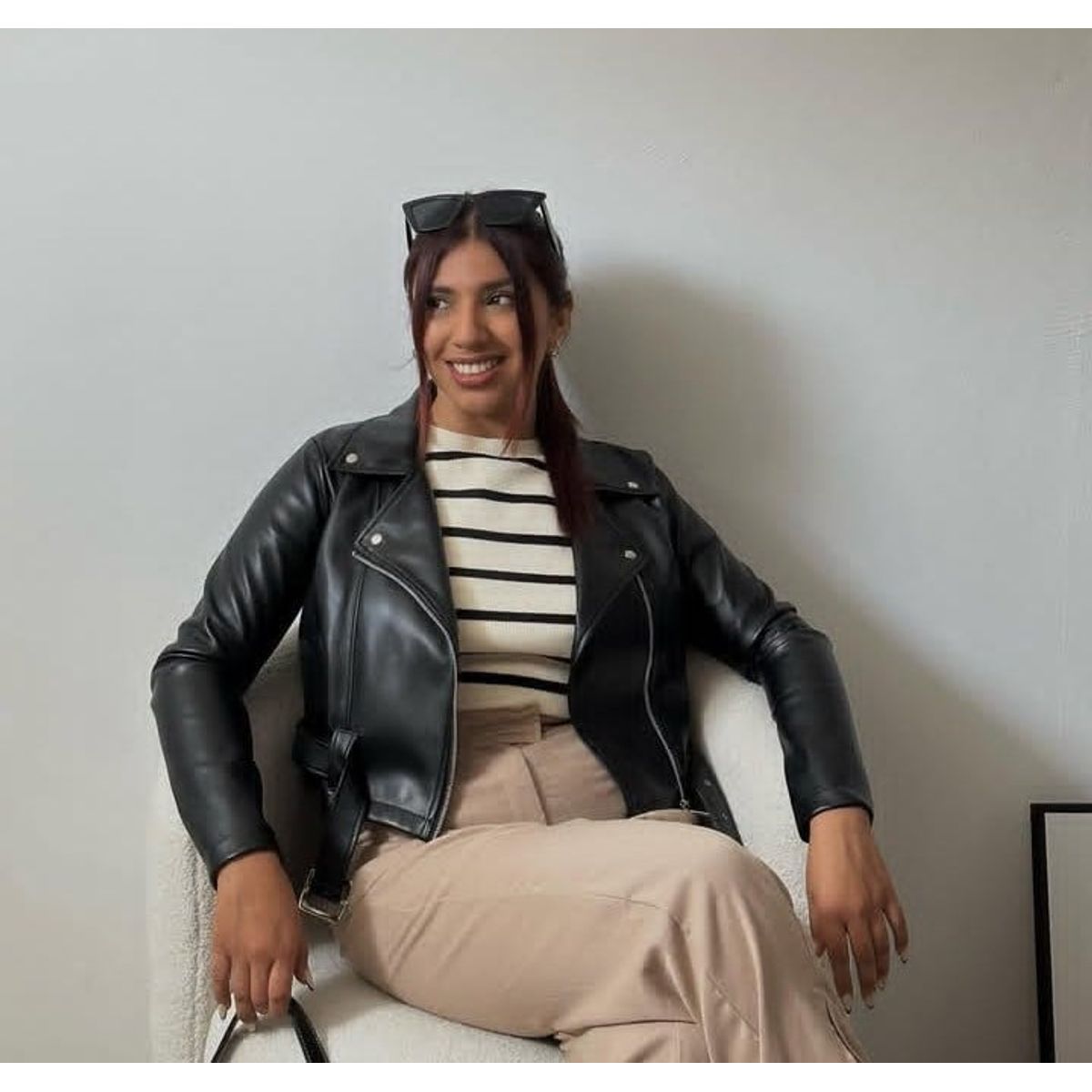 GENERICO - CASACA LEATHER JACKET PARA DAMA