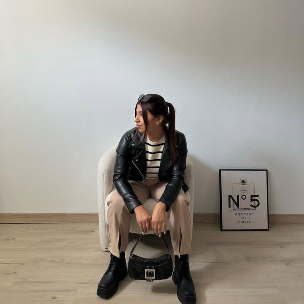 GENERICO - CASACA LEATHER JACKET PARA DAMA