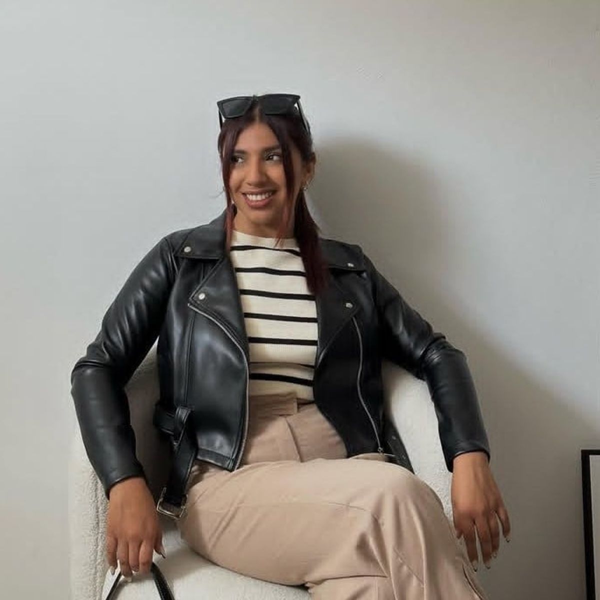 GENERICO - CASACA LEATHER JACKET PARA DAMA