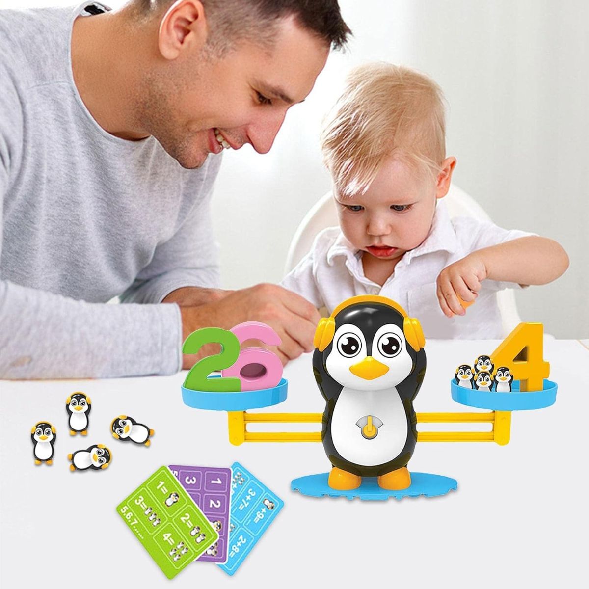 ELMEJORPRECIO - Juego Didáctico para Niños Modelo Balanza Pingüino