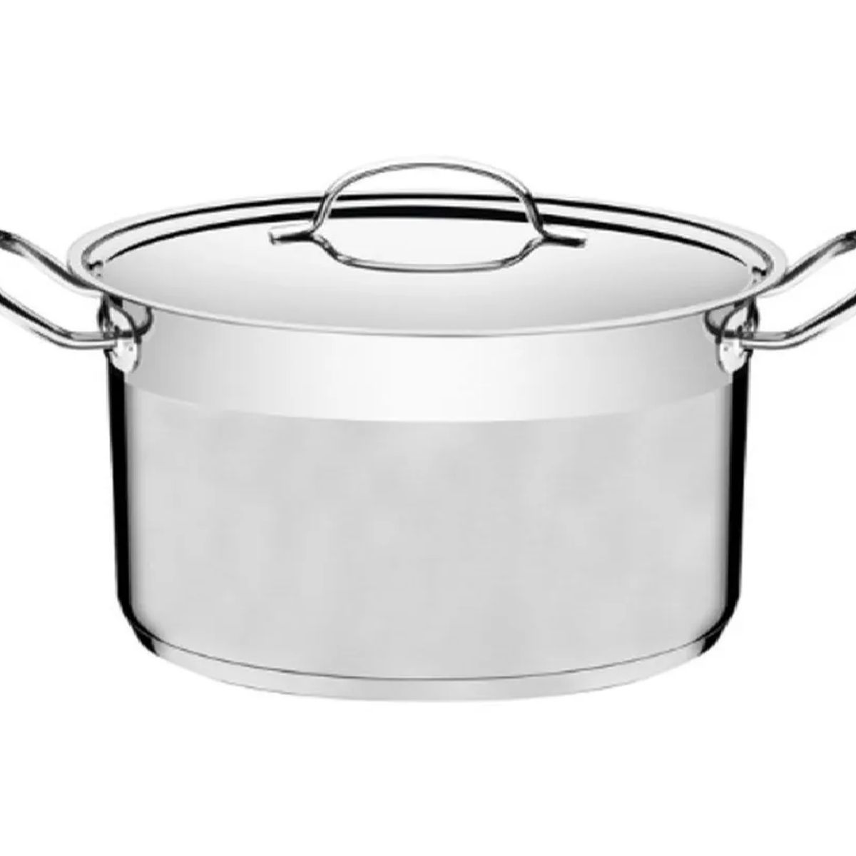 TRAMONTINA - Olla de Acero Inoxidable 24 cm  (7.80 Lt) Alta Profesional