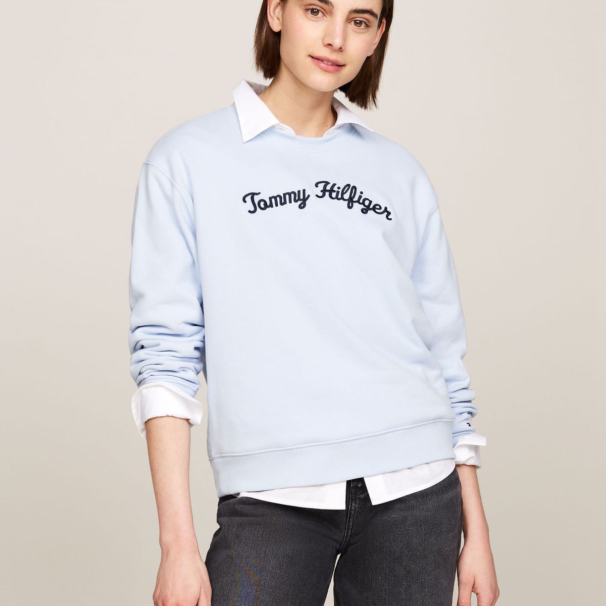 TOMMY HILFIGER - SWEATSHIRT MDRN REG SCRIPT SWEATSHIRT
