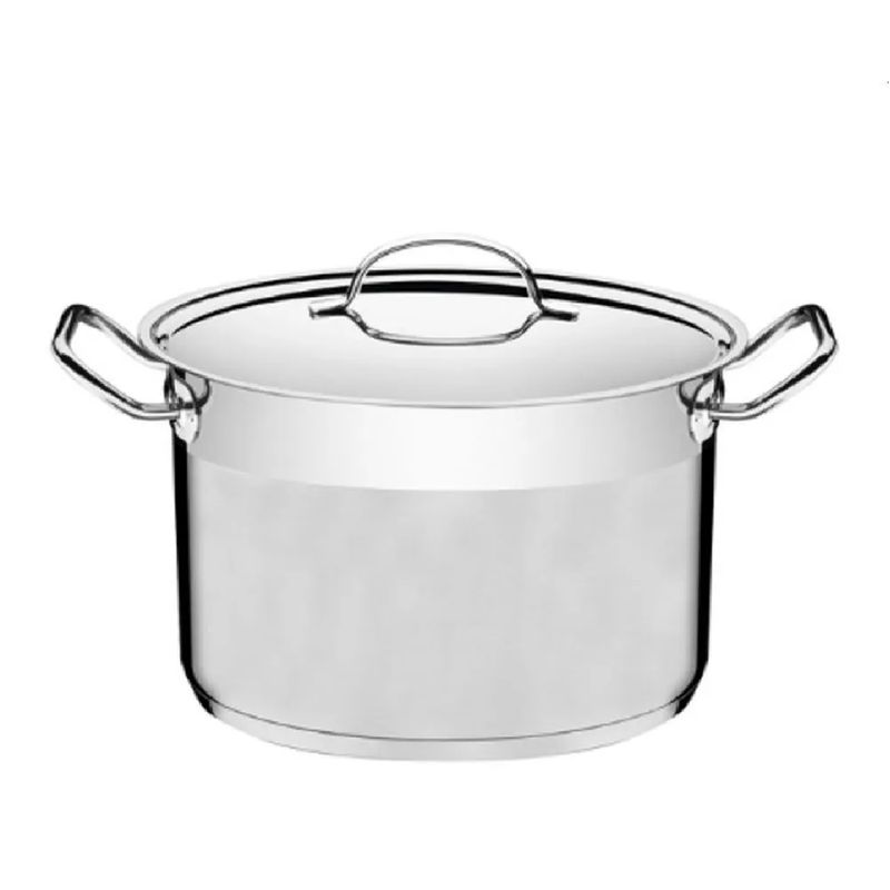 TRAMONTINA - Olla de Acero Inoxidable Alta 20 cm (4.60 Lt) Profesional